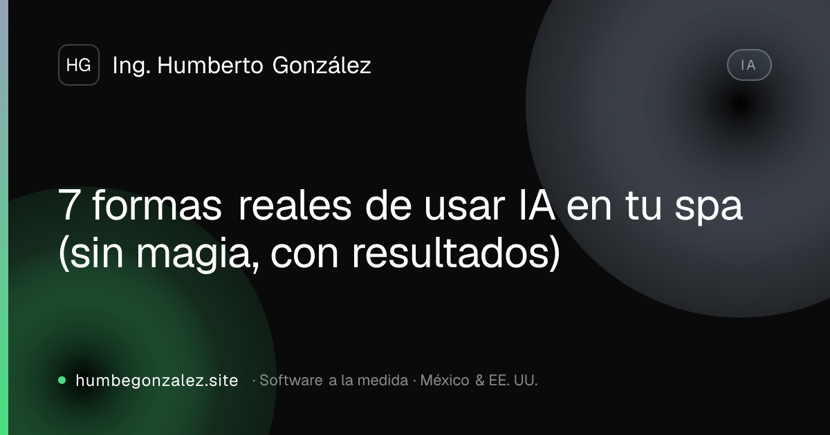 7 formas reales de usar IA en tu spa (sin magia, con resultados)